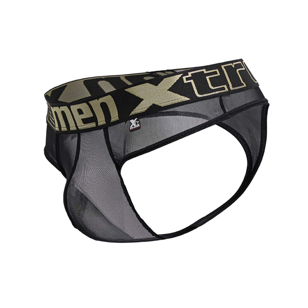 Xtremen Men's Underwear 91235 Microfiber Thongs Color Black