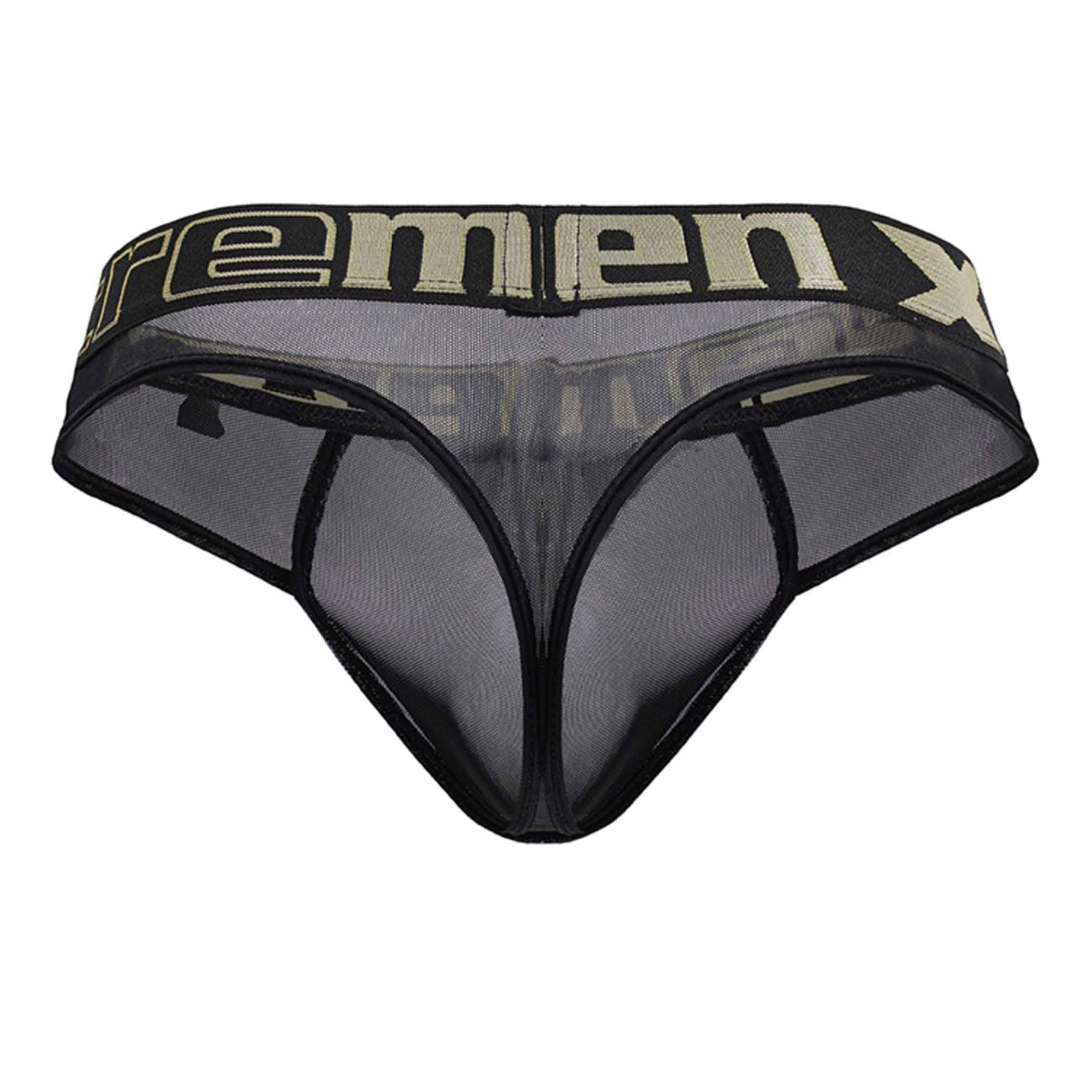 Xtremen Men's Underwear 91235 Microfiber Thongs Color Black