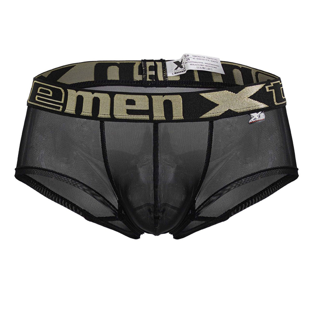 Xtremen Men's Underwear 91237 Microfiber Trunks Color Black