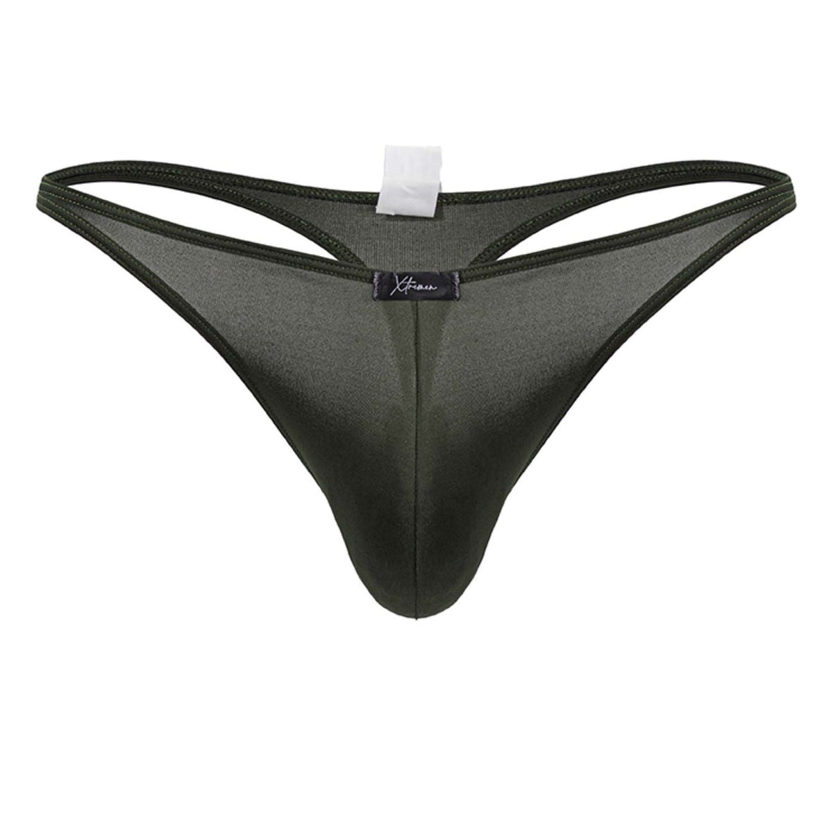 Xtremen Men's Underwear 91238 Microfiber Thongs Color Green