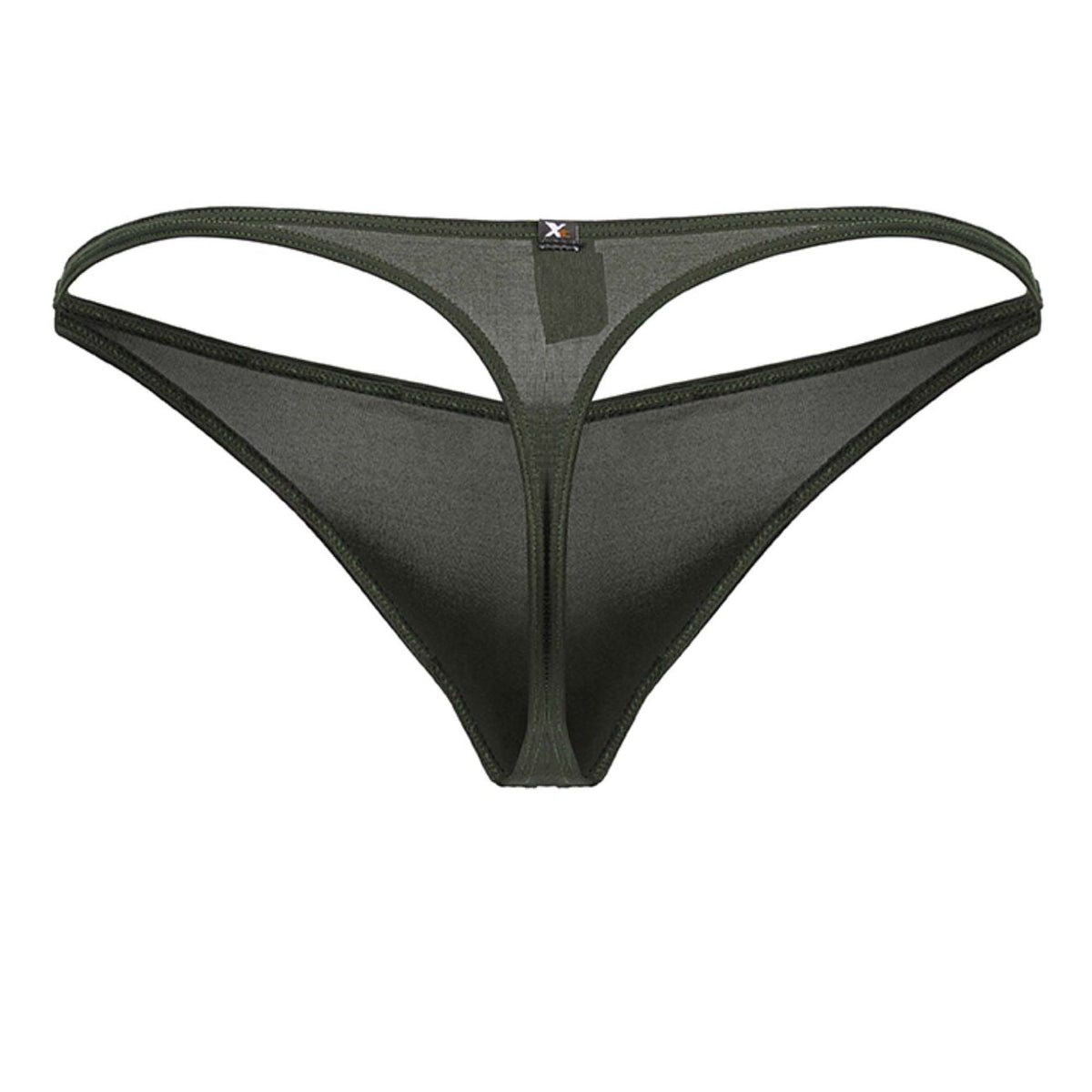 Xtremen Men's Underwear 91238 Microfiber Thongs Color Green
