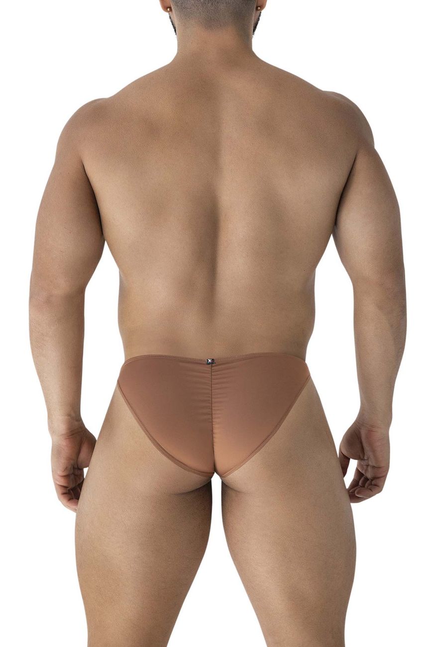 Xtremen Men's Underwear 91239 Microfiber Bikini Color Brown