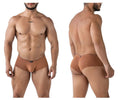 Xtremen Men's Underwear 91240 Microfiber Trunks Color Brown