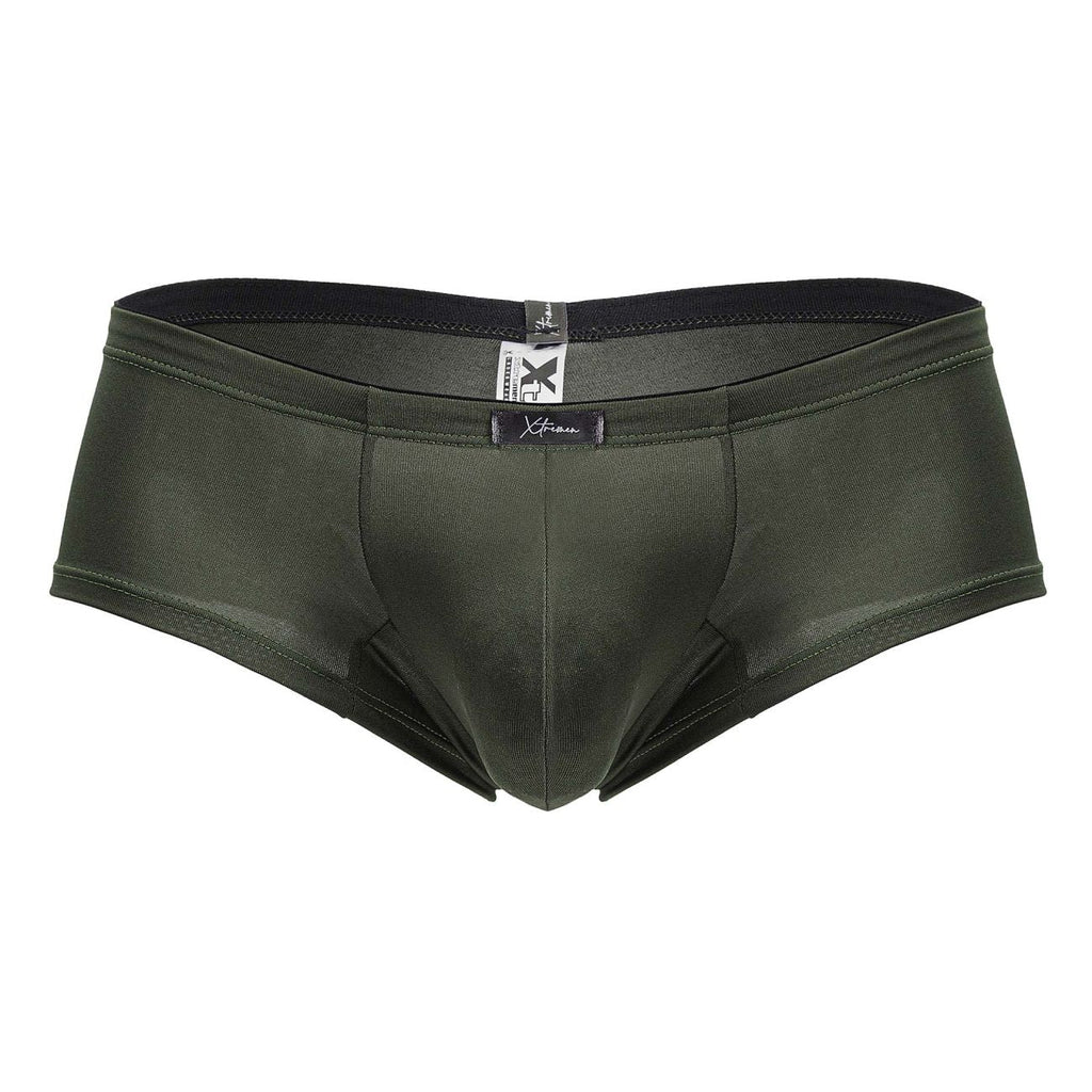 Xtremen Men's Underwear 91240 Microfiber Trunks Color Green