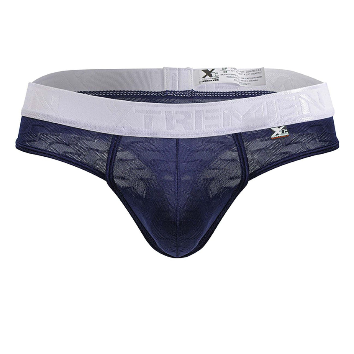 Xtremen Men's Underwear 91241 Microfiber Thongs Color Dark Blue