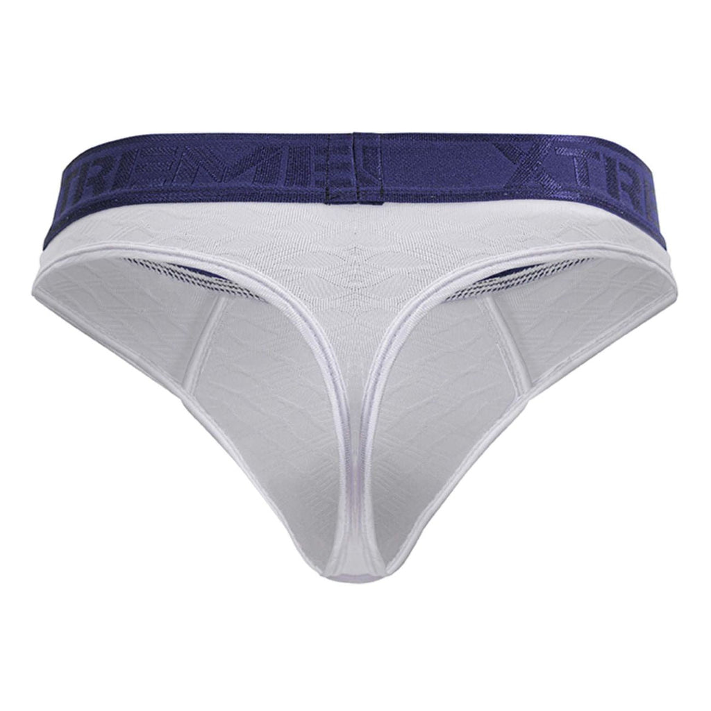 Xtremen Men's Underwear 91241 Microfiber Thongs Color White