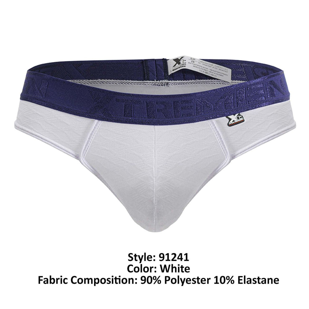 Xtremen Men's Underwear 91241 Microfiber Thongs Color White