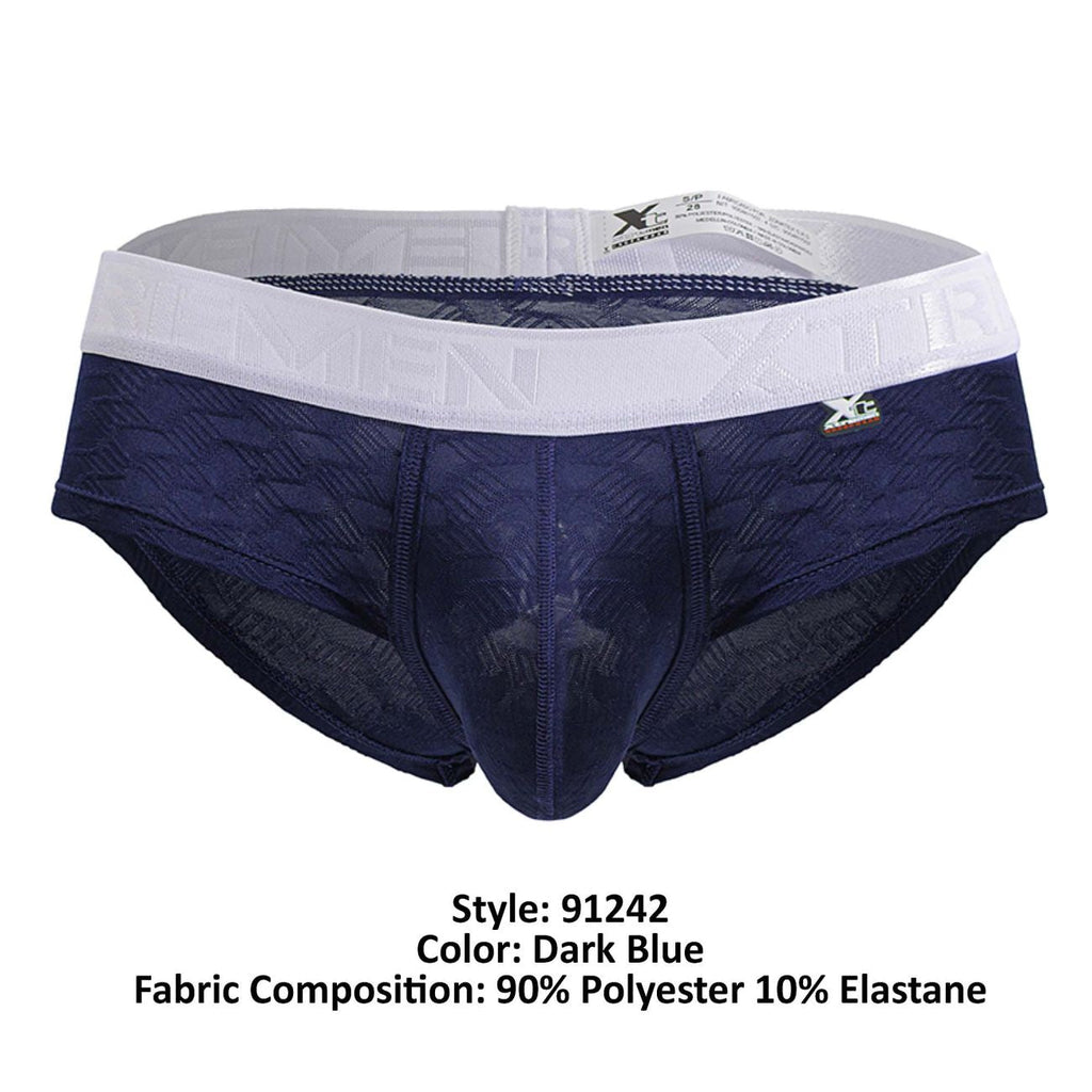 Xtremen Men's Underwear 91242 Microfiber Briefs Color Dark Blue