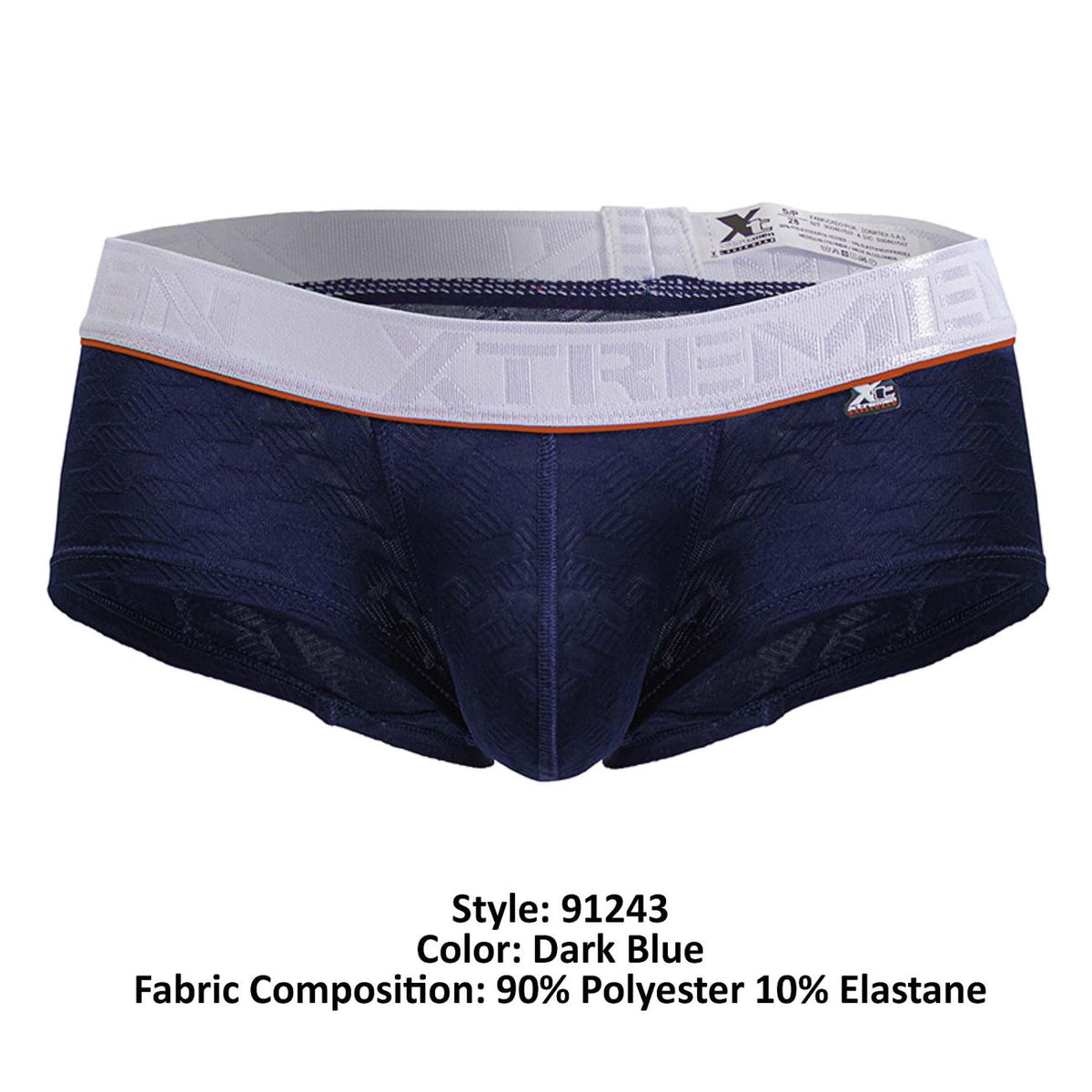 Xtremen Men's Underwear 91243 Microfiber Trunks Color Dark Blue