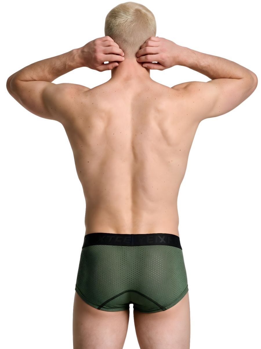 Xtremen 91252 Microfiber Mesh Trunks Color Military Green