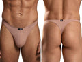 Xtremen Men's Underwear 91254 Sleek Microfiber Thongs Color Khaki
