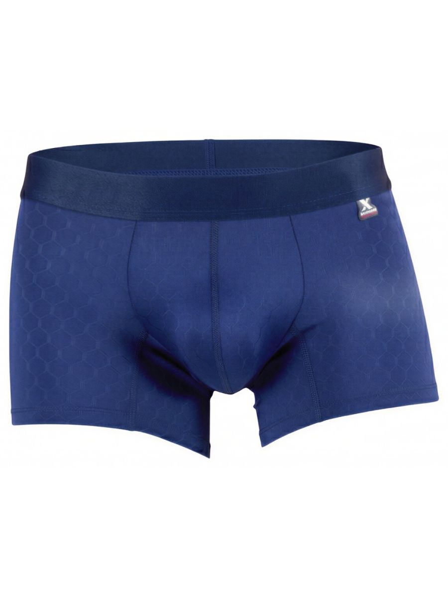 Xtremen 91256 Men's Underwear Sleek Microfiber Boxer Briefs Color Dark Blue