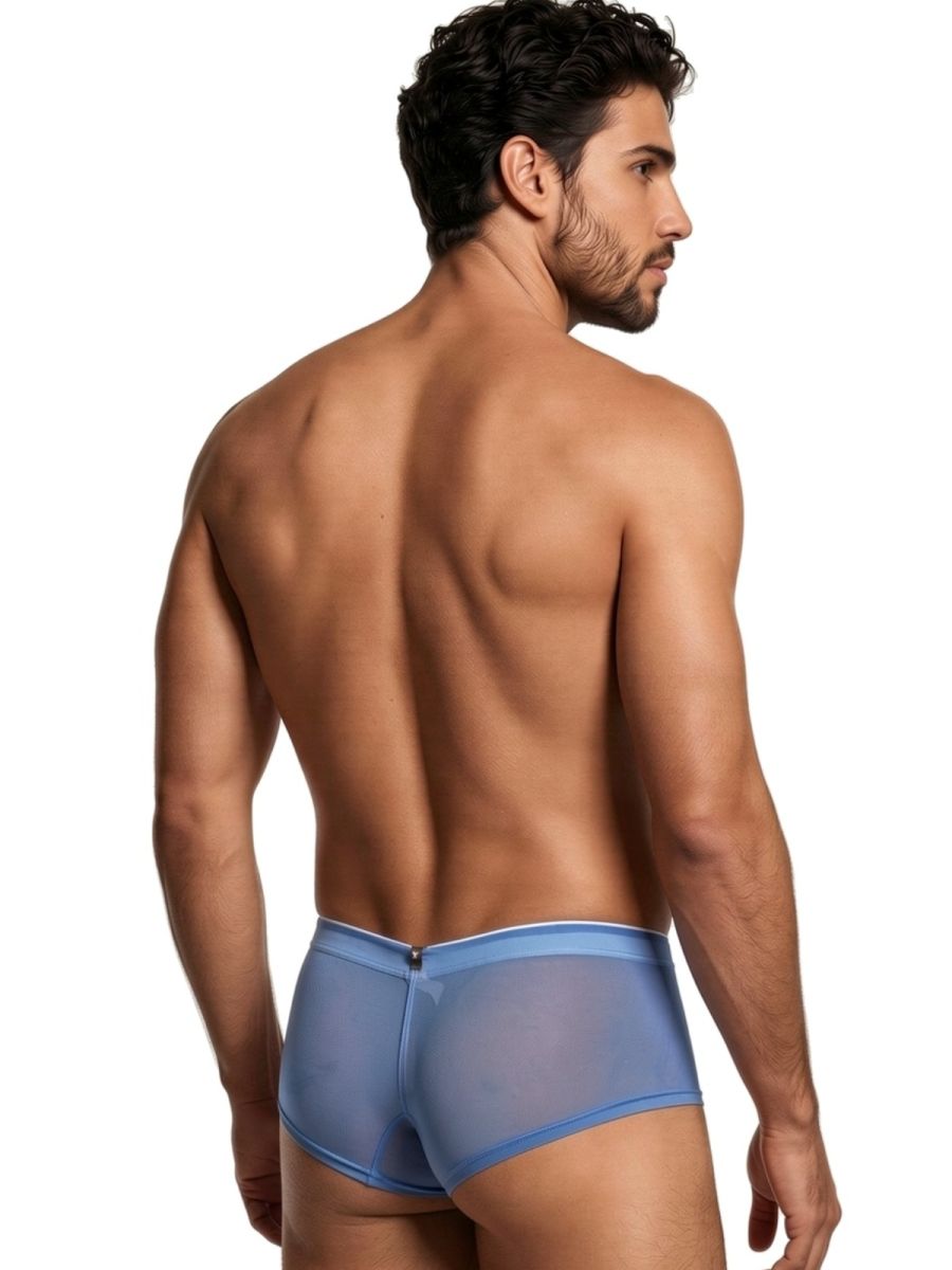 Xtremen 91263 Men's Underwear Microfiber Mesh Briefs Color Blue