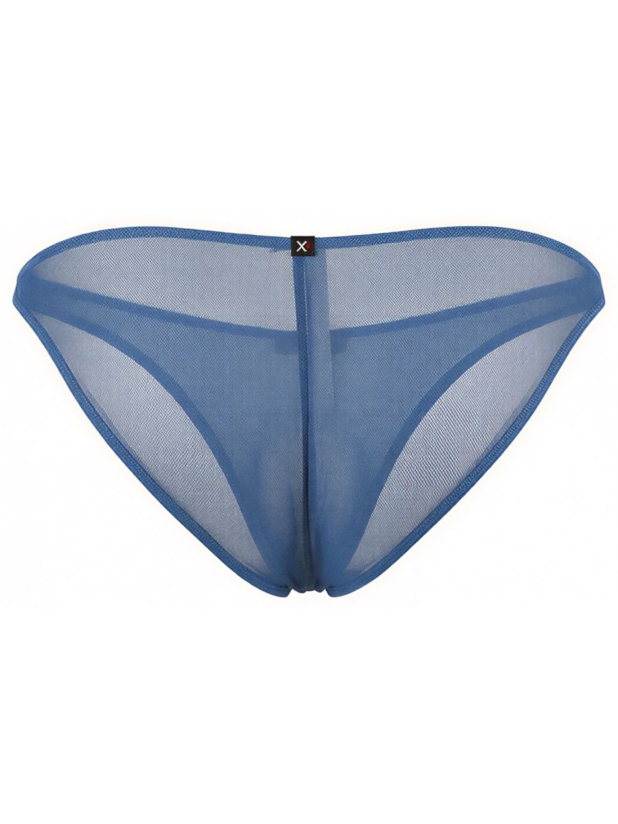 Xtremen 91264 Men's Underwear Microfiber Mesh Bikini Color Blue