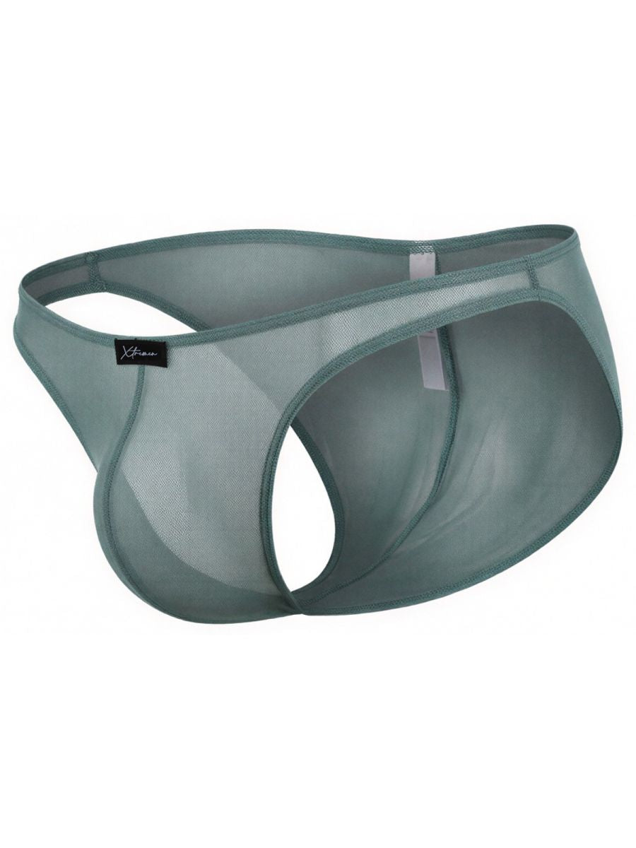 Xtremen Men's Underwear 91264 Microfiber Mesh Bikini Color Green