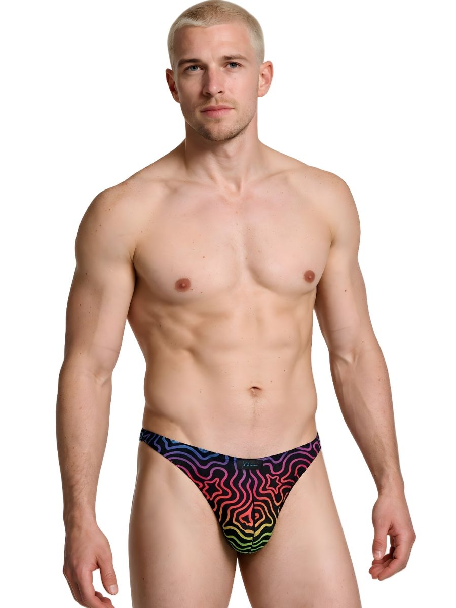 Xtremen 91284 Printed Microfiber Thongs Color Labyrinth