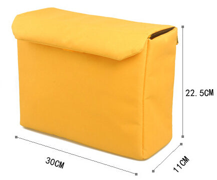 Camera Insert Bag can fit one camera body with attached lens and one extra lens 407