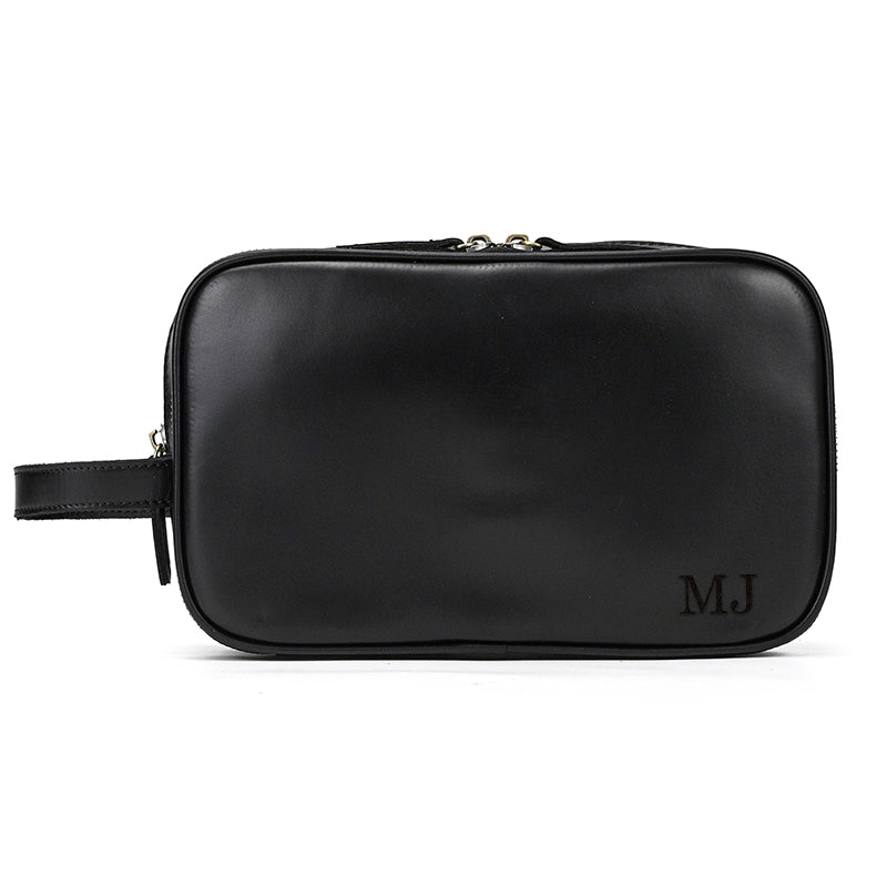 Groomsmen Gift Personalized Leather Toiletry Bag Waterproof Leather Dopp Kit Men's Shaving Kit, Groomsmen Proposal