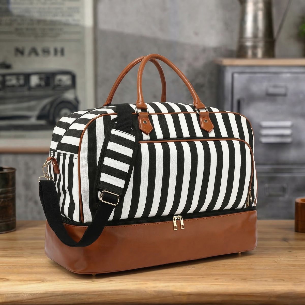 Canvas Duffle Bag Waterproof Canvas Travel Bag Stylish Gym Bag Gift For Her